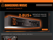 Tablet Screenshot of dangerousmusic.com